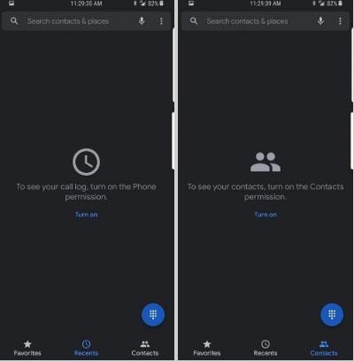 Google Phone v25 mit dunklem Modus