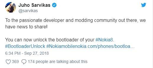 HMD позволява отключване на Bootloader на Nokia 8