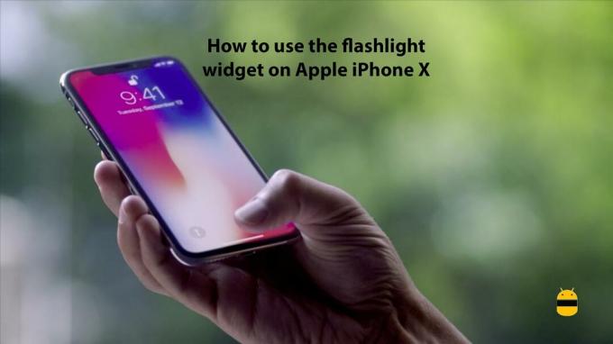 Cara menggunakan widget senter di Apple iPhone X