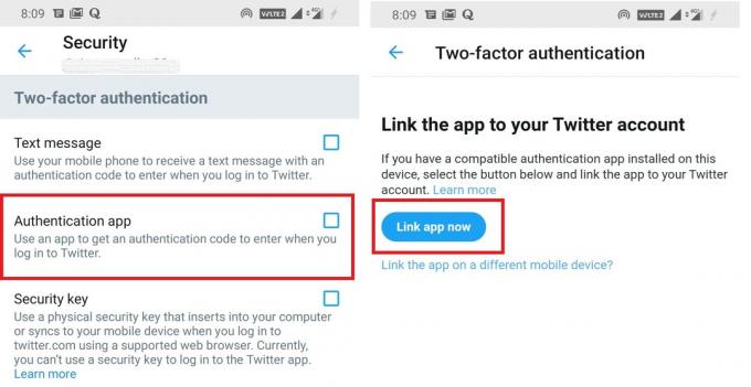 Link Authenticator App за Twitter