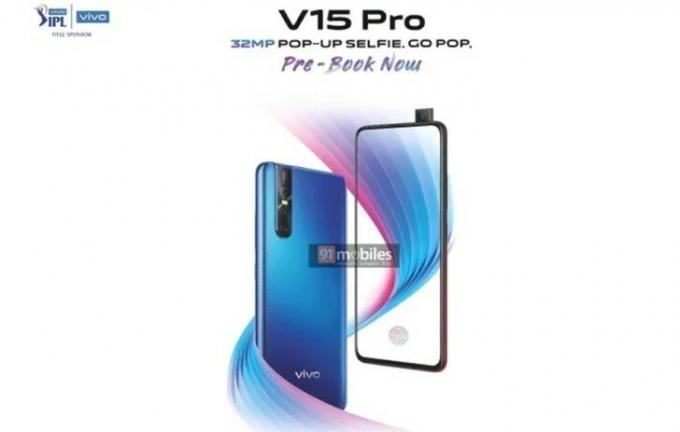 تم تسريب ملصق ترويجي لـ Vivo V15 Pro ، يكشف عن تصميمه المبتكر