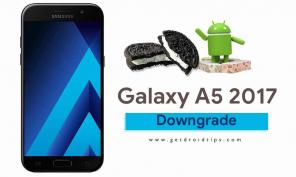 Kaip sumažinti „Galaxy A5 2017“ versiją iš „Android 8.0 Oreo“ į „Nuga“