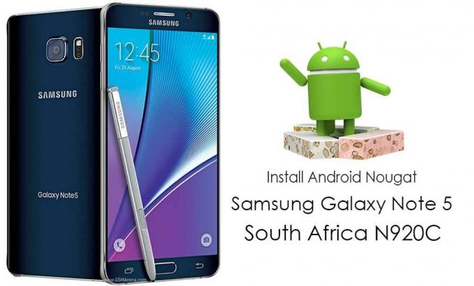 Samsung Galaxy Note 5 Etelä-Afrikka SM-N920C Virallinen Android Nougat -laiteohjelmisto
