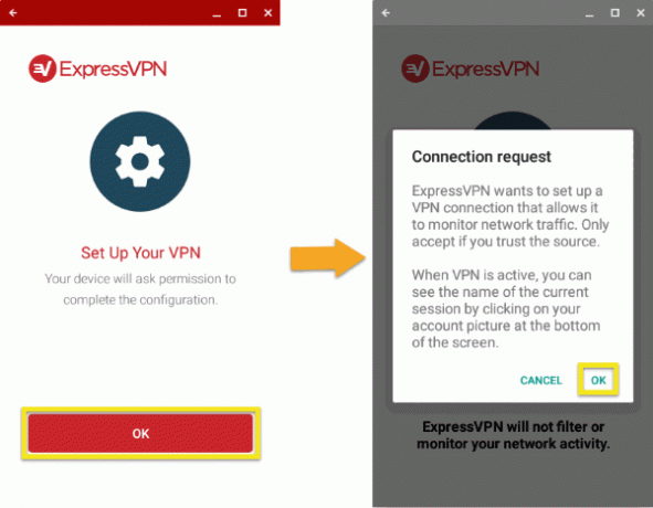 opsæt VPN på chromebook med express vpn