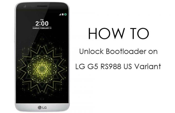 Odomknite bootloader na LG G5 RS988 US Variant