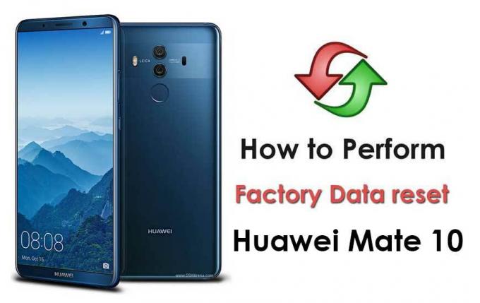 Slik utfører du tilbakestilling av fabrikkdata på Huawei Mate 10