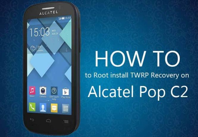 Sådan installeres officiel TWRP-gendannelse på Alcatel Pop C2 og rod på den