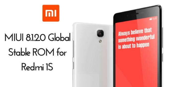 Stáhněte si MIUI 8.1.2.0 Global Stable ROM pro Redmi 1S