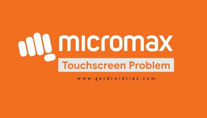 Problem z ekranem dotykowym Micromax Canvas