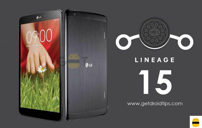 Lineage OS 15: n asentaminen LG G Pad 8.3: lle