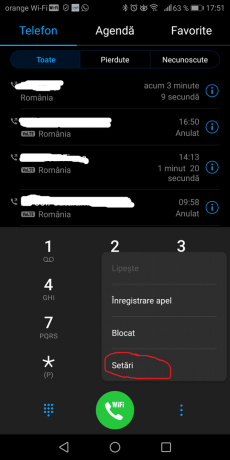 Huawei Phone App-innstillinger